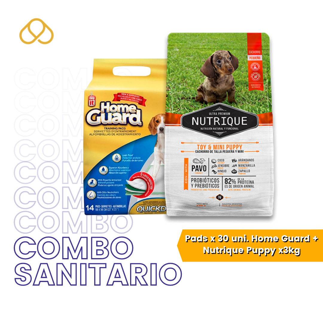 Combo Pads Home guard + Nutrique Toy y mini puppy