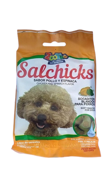 Salchicks Pollo y Espinaca – Zootec
